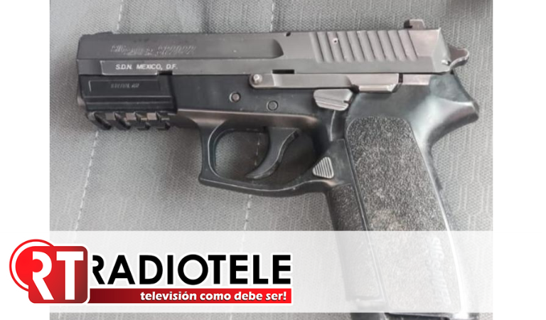 Guardia Civil detiene a 2 personas en posesión de arma de fuego, en Morelia