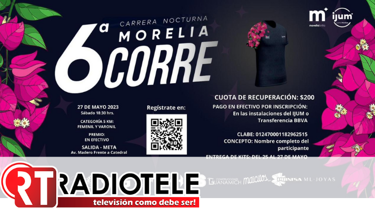 IJUM invita a formar parte de la 6ta Carrera Nocturna: Morelia Corre