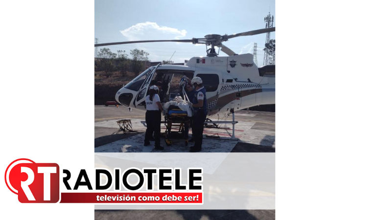 De Huetamo a Morelia, SSP realiza traslado aéreo de paciente con complicaciones de salud 