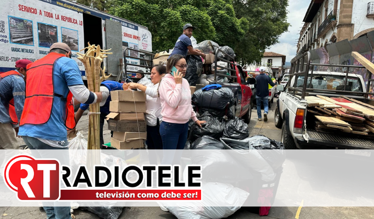 Con tranquilidad y armonía se lleva a cabo la reubicación de los comerciantes en Pátzcuaro