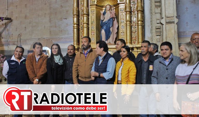 Continúan Gobierno de Pátzcuaro apoyando con la restauración del templo de Santa María Huiramangaro