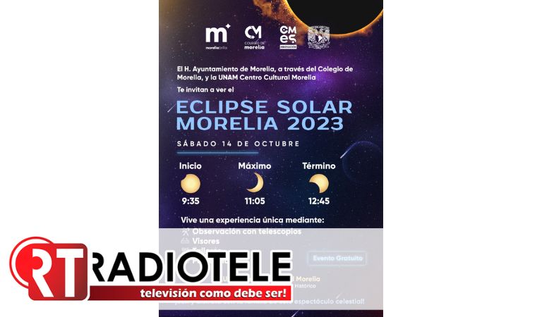 Gobierno de Morelia y UNAM invitan a vivir la experiencia de observar el eclipse de sol