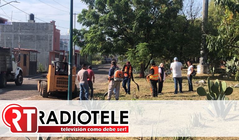 Brigadas de limpieza municipal llegan a la Nicolaitas Ilustres