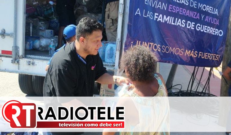 Llegan apoyos de las familias morelianas a Coyuca de Benítez, Guerrero