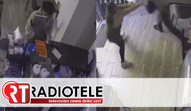 Mujer “taclea” a hombre que pretendía robar tablet de cafetería