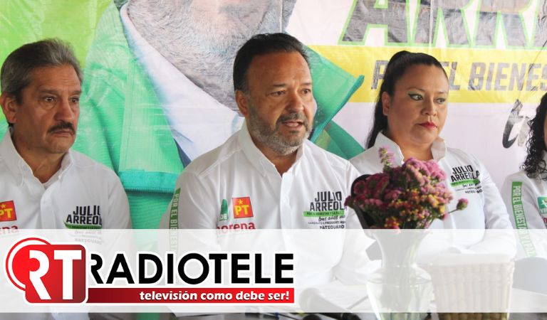 No les vamos a fallar”, asegura Julio Arreola, candidato de la coalición, Juntos hacemos historia.