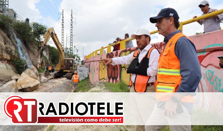 Atiende Gobierno de Morelia desprendimiento de talud