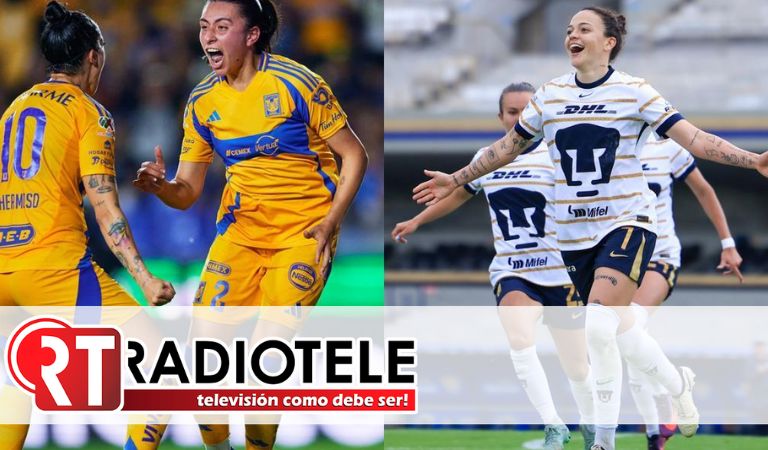 Tigres femenil aplastó a Pumas 7-1 para conseguir su pase a semifinales