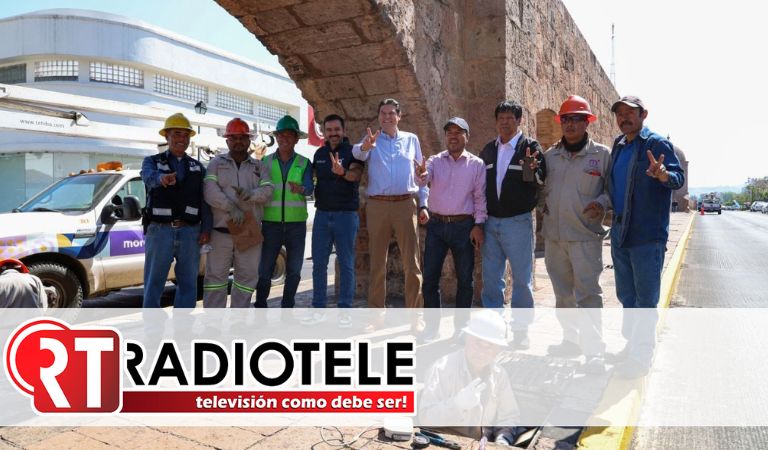 Acueducto de Morelia brillará más: Alfonso Martínez