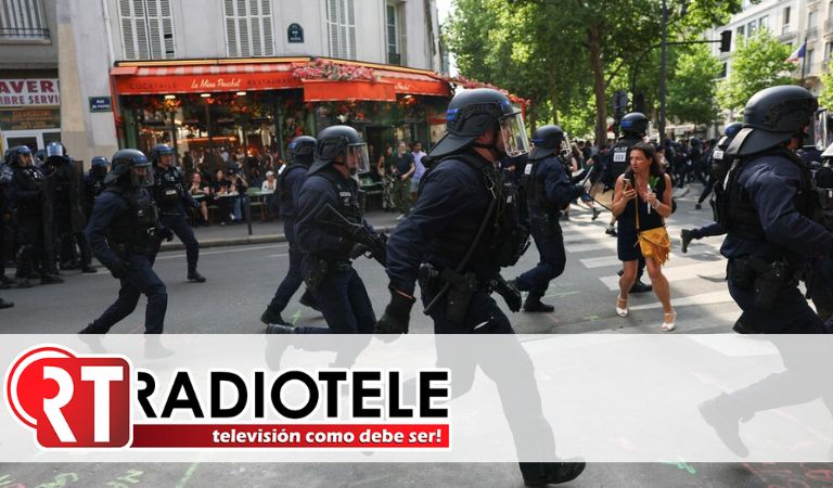 Protestas por el Día del Trabajador en Francia terminaron en enfrentamientos con la Policía