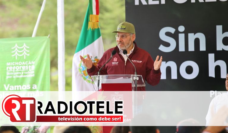 Bedolla anuncia plantación de 70 mil árboles en zona urbana de Uruapan
