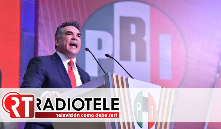 Conferencia de prensa del Presidente del CEN del PRI, Alejandro Moreno, y los coordinadores parlamentarios del partido
