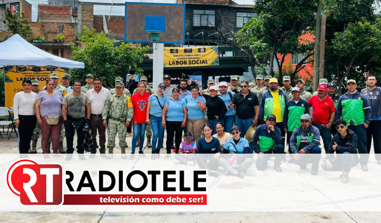 Gobierno de Morelia, vecinos y Ejército Mexicano realizan jornada integral en Colonia Loma Larga