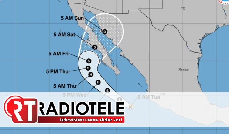 Se aproxima tormenta tropical llamada Lorena en el Pacífico frente a la costa de México