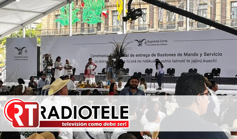 En hecho inédito, ministros de la nueva Corte recibirán en el Zócalo bastones de mando de pueblos indígenas