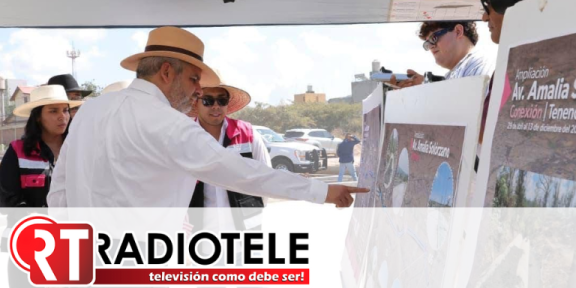 Supervisa Bedolla ampliación de av. Amalia Solórzano; registra avance del 65%
